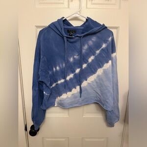 Aqua Tie Dye Blue Hoodie (Bloomingdales)